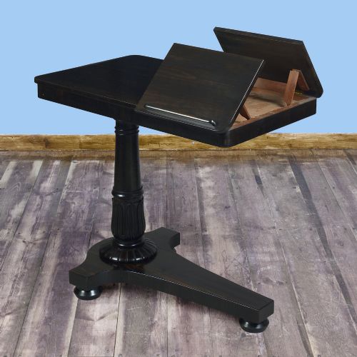 RARE GEORGE IV MACASSAR EBONY ADJUSTABLE READING TABLE - ADDITIONAL PHOTO 1