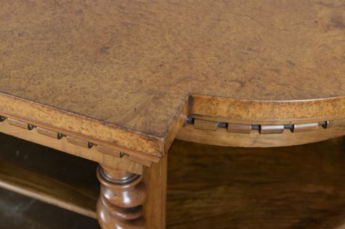MID 19TH CENTURY BURR WALNUT AMBOYNA SIDE CABINET IN THE MANNER OF HOLLAND SONS - ADDITIONAL PHOTO 2
