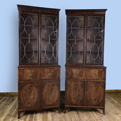 A Rediscovered Pair of George III Mahogany Bookcases by Gillows