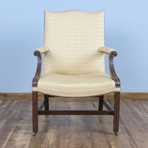 George III Mahogany Gainsborough Armchair