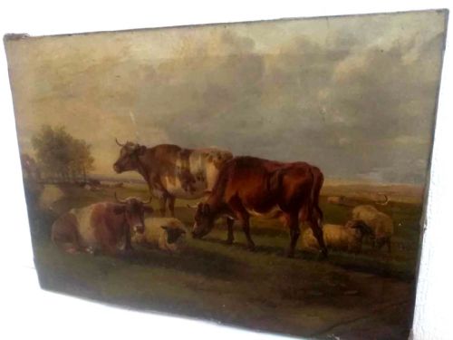 T.S.Cooper Oil on Canvas (No Frame) 1873/1878 ?
