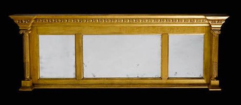 Regency Giltwood Overmantle Mirror