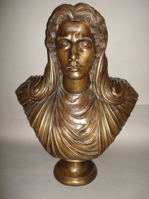 An Over-sized Classical Bronze Bust