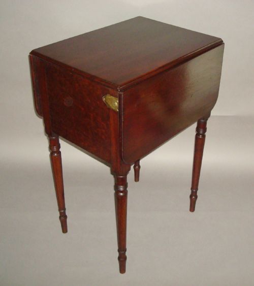 A RARE REGENCY MAHOGANY DECEPTION TABLE - ADDITIONAL PHOTO 9