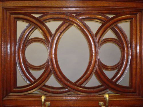 A STYLISH 19TH CENTURY OAK HALL STAND - ADDITIONAL PHOTO 2
