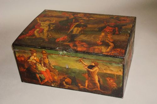 Late 18th Century Dutch Painted Tole Casket