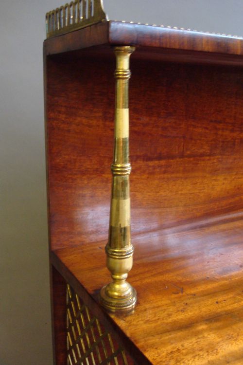 REGENCY MAHOGANY SIDE CABINET DWARF BOOKCASE - ADDITIONAL PHOTO 8