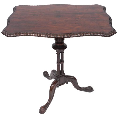 Regency Gillows Rectangular Tripod Table