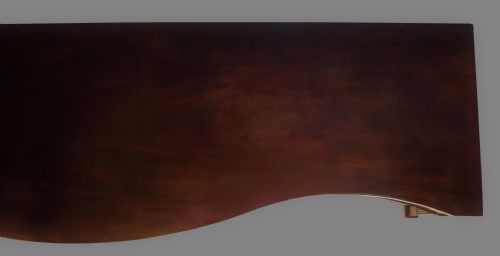 GEORGE III MAHOGANY SERPENTINE SERVING SIDE TABLE - ADDITIONAL PHOTO 7