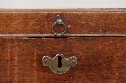 GEORGE II OAK SILVER CHEST - ADDITIONAL PHOTO 2