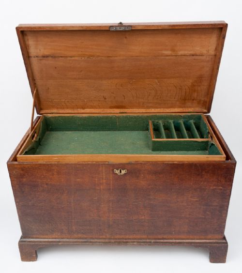 GEORGE II OAK SILVER CHEST - ADDITIONAL PHOTO 4