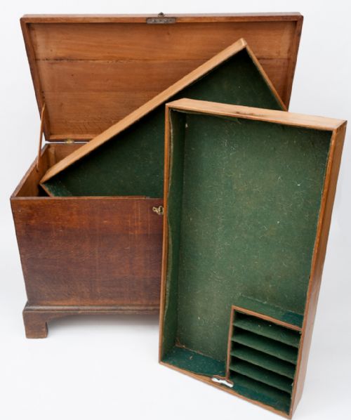 GEORGE II OAK SILVER CHEST - ADDITIONAL PHOTO 5