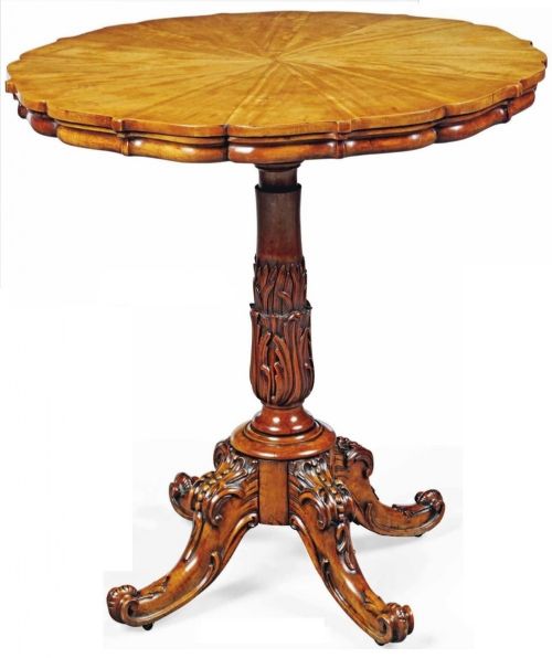George IV Satinwood Centre Table