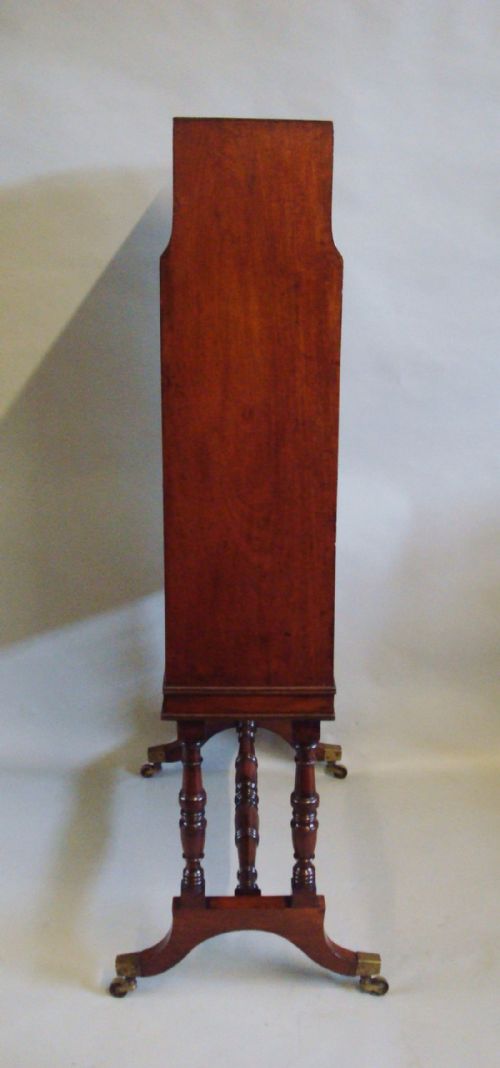 REGENCY MAHOGANY WATERFALL OPEN BOOKCASE - ADDITIONAL PHOTO 4