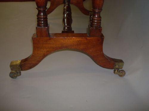 REGENCY MAHOGANY WATERFALL OPEN BOOKCASE - ADDITIONAL PHOTO 7