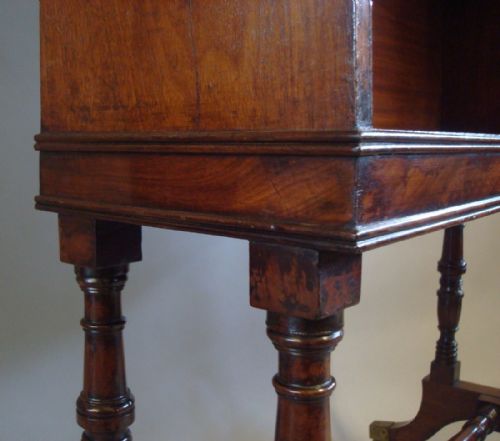 REGENCY MAHOGANY WATERFALL OPEN BOOKCASE - ADDITIONAL PHOTO 9