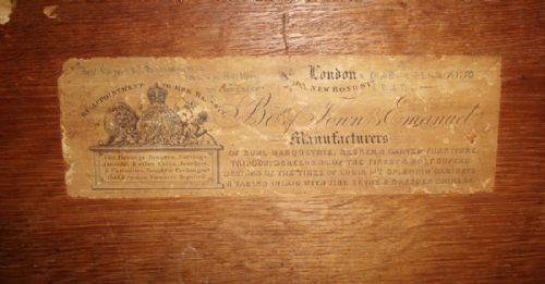 19TH CENTURY PAIR OF ENGLISH HANGING WALL CABINETS BY TOWN AND EMANUEL - ADDITIONAL PHOTO 4