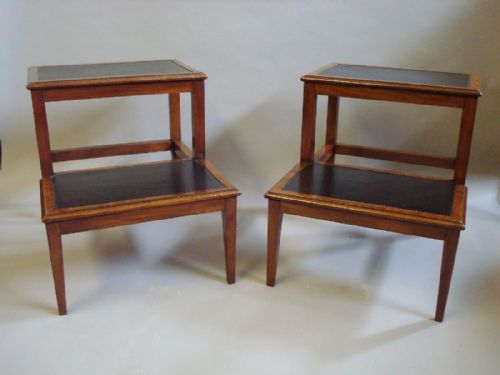 Pair of Regency Mahogany Library Steps