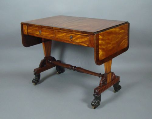 Regency Satin and Rosewood Sofa Table
