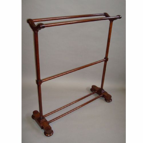 Large Regency Mahogany Clothes/towel Rail