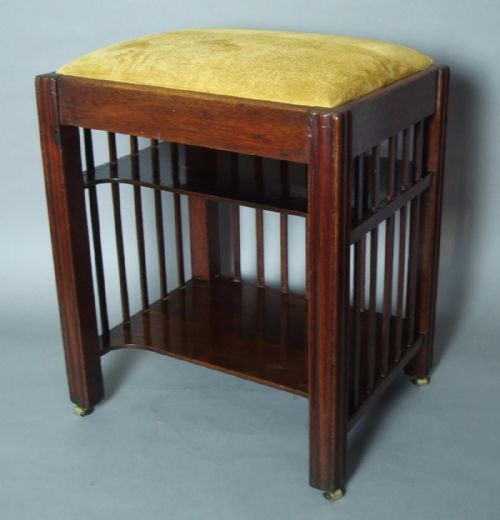 GEORGIAN MAHOGANY STOOL IN CHIPPENDALE MANNER - ADDITIONAL PHOTO 5