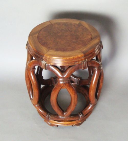 C19TH CHINESE HARDWOOD STOOL - ADDITIONAL PHOTO 3