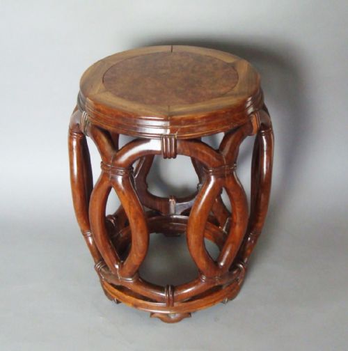 C19TH CHINESE HARDWOOD STOOL - ADDITIONAL PHOTO 4