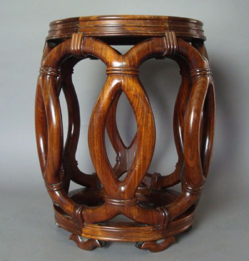 C19TH CHINESE HARDWOOD STOOL - ADDITIONAL PHOTO 5