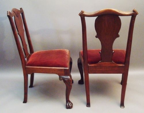 GEORGE II PAIR OF IRISH WALNUT SIDE CHAIRS - ADDITIONAL PHOTO 1