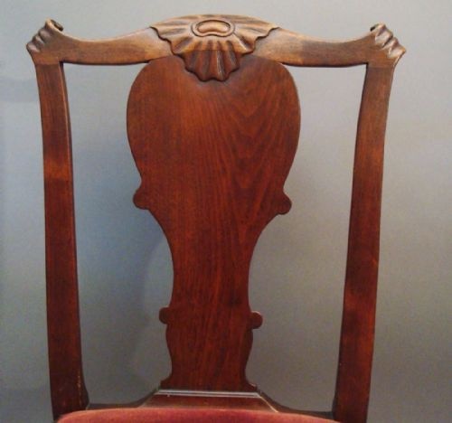 GEORGE II PAIR OF IRISH WALNUT SIDE CHAIRS - ADDITIONAL PHOTO 5