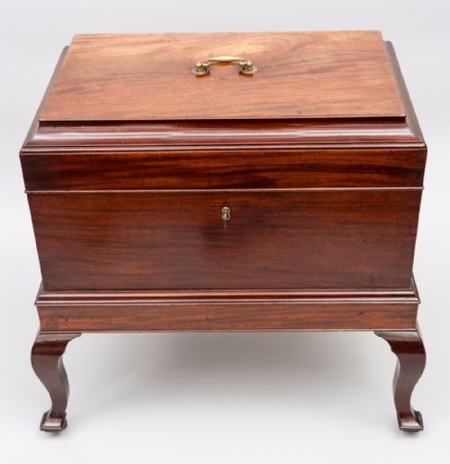 GEORGIAN MAHOGANY WINE COOLER - ADDITIONAL PHOTO 2