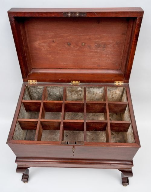 GEORGIAN MAHOGANY WINE COOLER - ADDITIONAL PHOTO 8