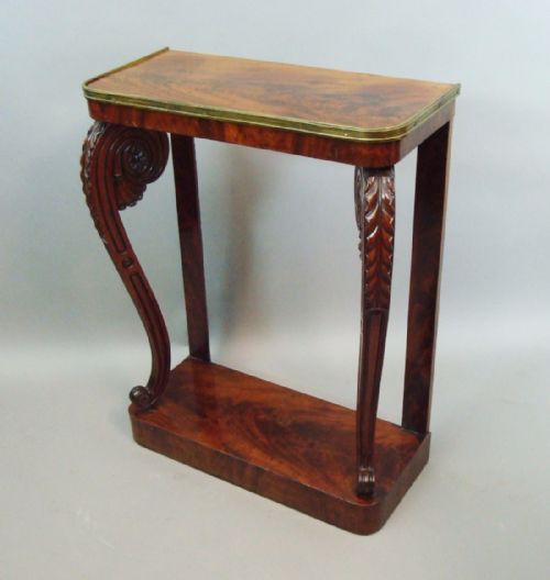 Regency Mahogany Console / Pier Table of Narrow Proportions