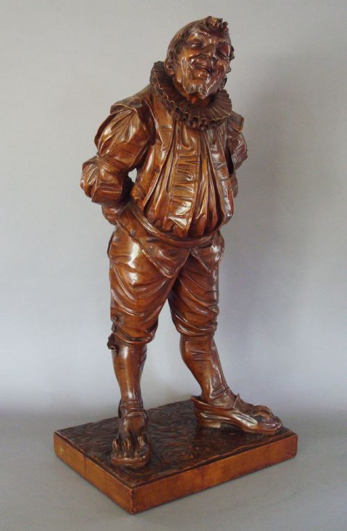 C19th Italian Carved Walnut 'Gobbo' Sculpture