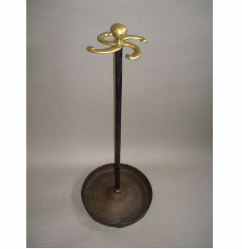 Regency Cast Iron & Brass Stick Stand - Tall Proportions