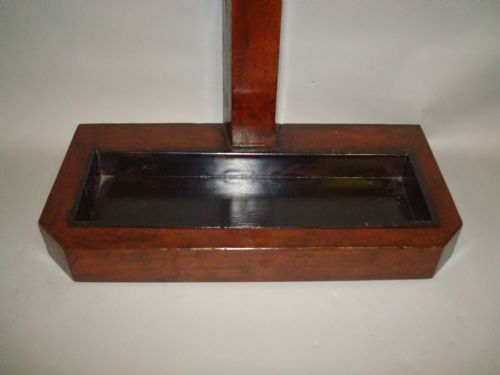 19TH CENTURY OAK HALL STAND WITH COW HORNS - ADDITIONAL PHOTO 6