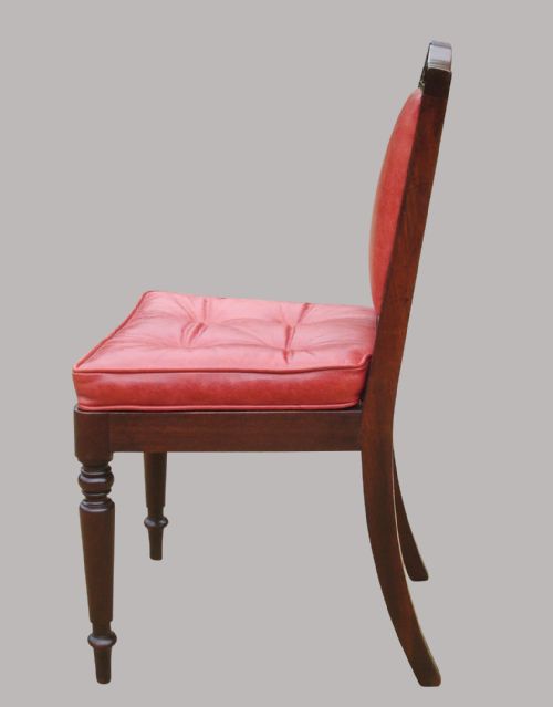 REGENCY SET OF 4 MAHOGANY CHAIRS STAMPED GILLOWS LANCASTER - ADDITIONAL PHOTO 4
