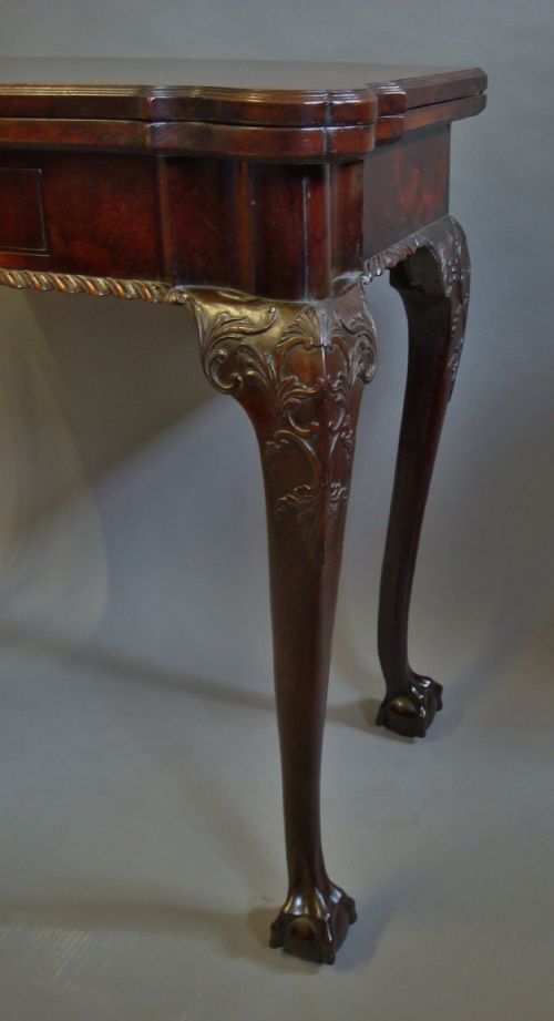 GEORGE III MAHOGANY CARD TABLE - ADDITIONAL PHOTO 1