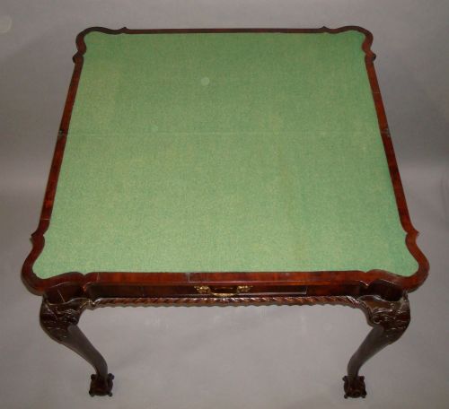GEORGE III MAHOGANY CARD TABLE - ADDITIONAL PHOTO 6