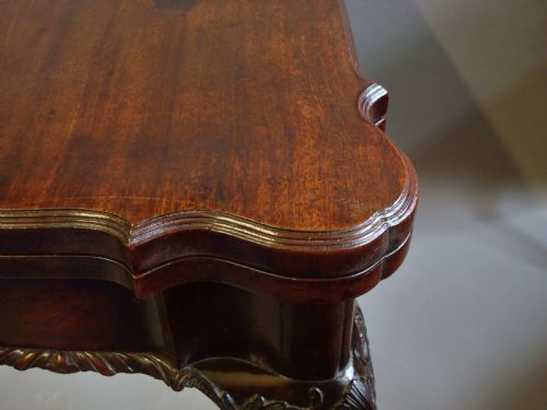 GEORGE III MAHOGANY CARD TABLE - ADDITIONAL PHOTO 9
