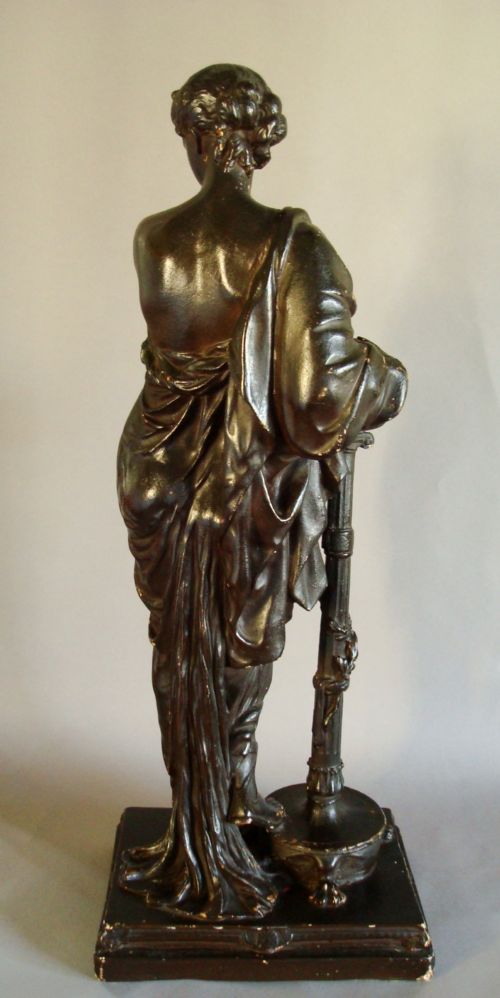REGENCY PLASTER FIGURE OF CLASSICAL LADY - ADDITIONAL PHOTO 2