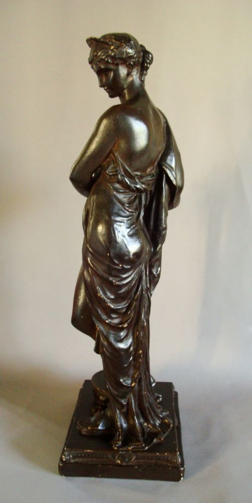 REGENCY PLASTER FIGURE OF CLASSICAL LADY - ADDITIONAL PHOTO 3