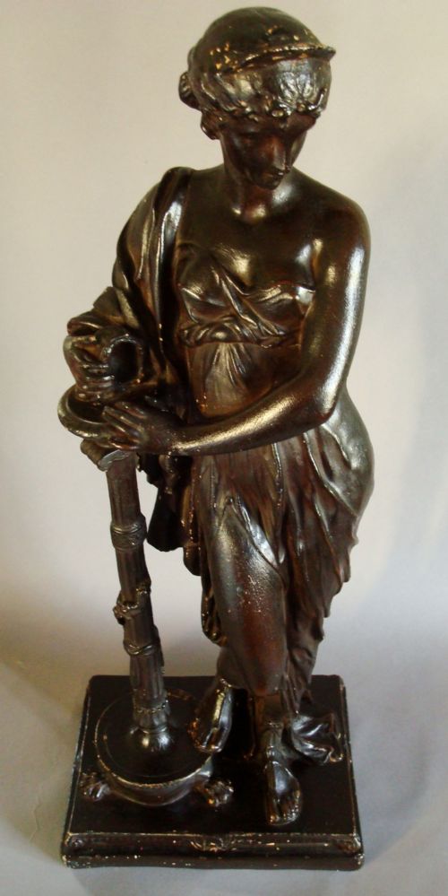 REGENCY PLASTER FIGURE OF CLASSICAL LADY - ADDITIONAL PHOTO 7