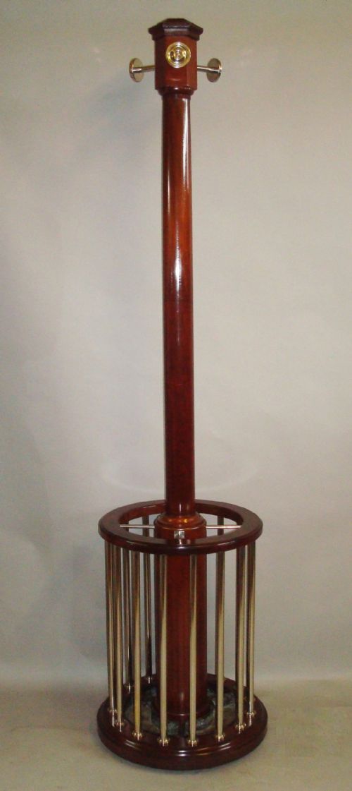 Art Deco Mahogany and Chrome Hall Stand