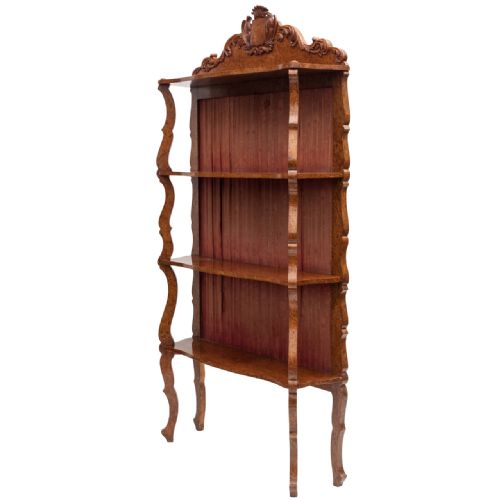 C19TH AMBOYNA ETAGERE - ADDITIONAL PHOTO 4