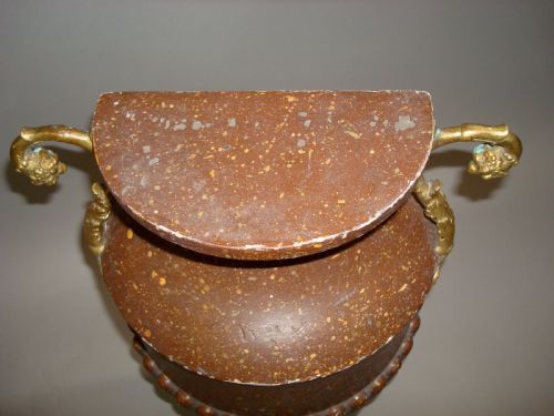 C19TH PAIR PORPHREY FLAT BACK URNS - ADDITIONAL PHOTO 3