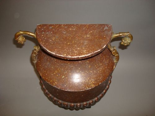 C19TH PAIR PORPHREY FLAT BACK URNS - ADDITIONAL PHOTO 6