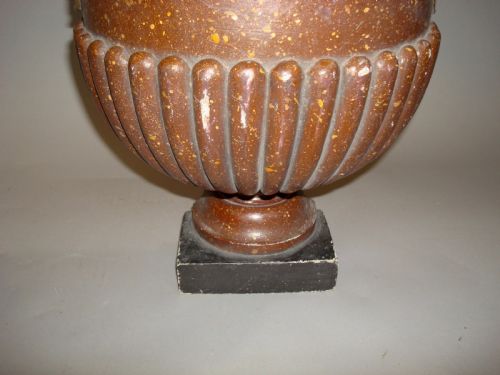 C19TH PAIR PORPHREY FLAT BACK URNS - ADDITIONAL PHOTO 8