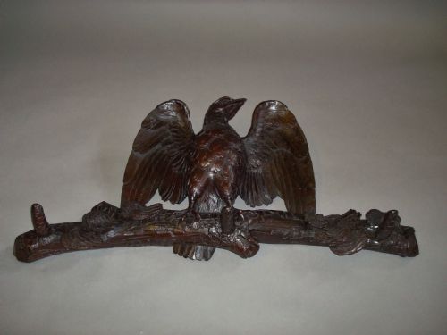 C19TH BLACK FOREST CARVED EAGLE HAT OR COAT RACK - ADDITIONAL PHOTO 6