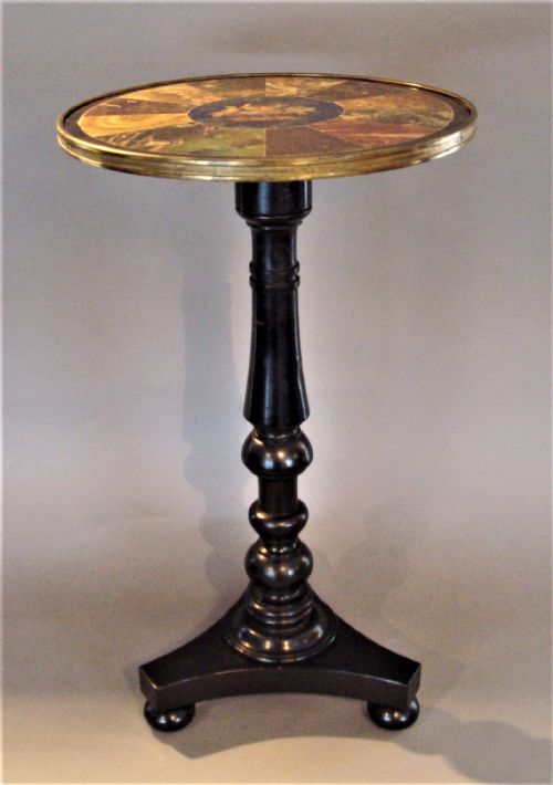 REGENCY SIMULATED MARBLE TABLE - ADDITIONAL PHOTO 1